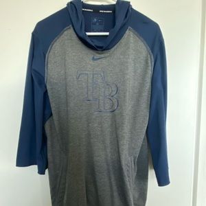 Tampa Bay Rays Nike Hoodie Pullover 3/4 Sleeve